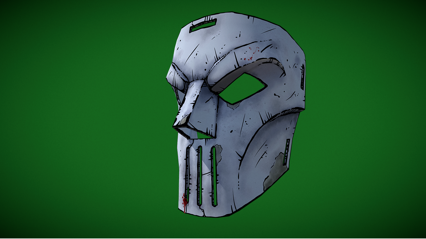 3D Printed TMNT Casey Jones Mask