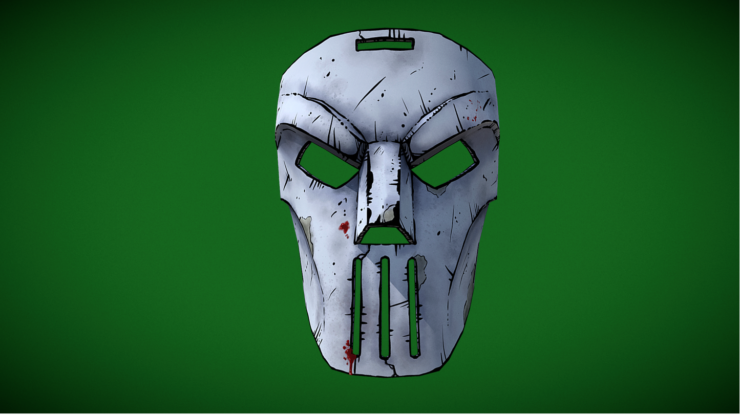 3D Printed TMNT Casey Jones Mask