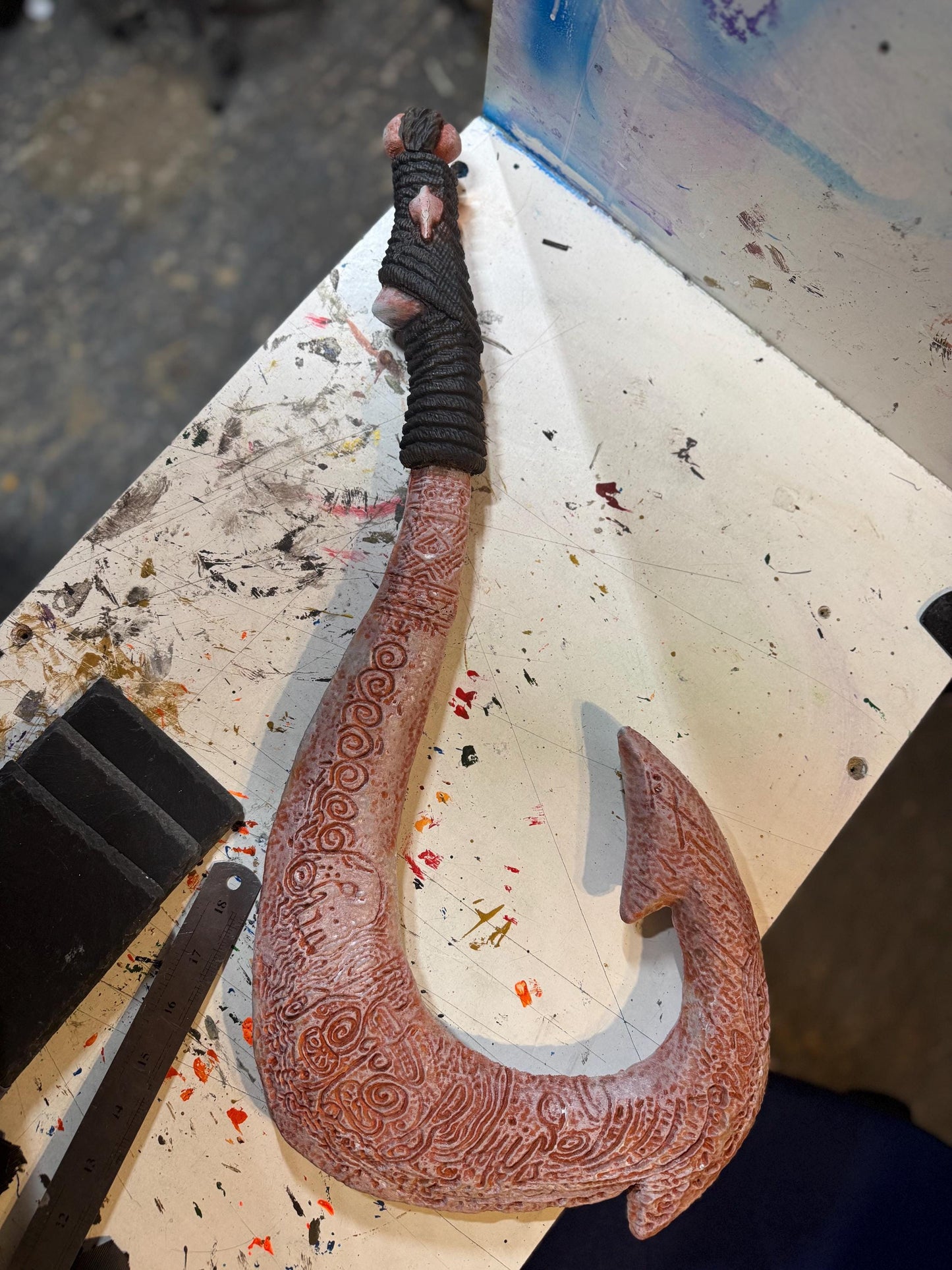 Full-size 3D-Printed Moana - Maui Hook Prop Replica
