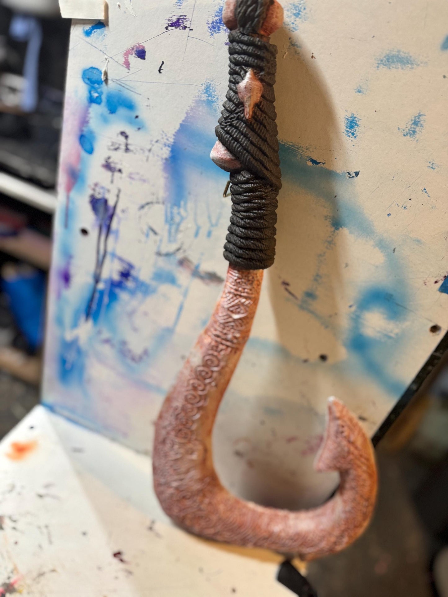 Full-size 3D-Printed Moana - Maui Hook Prop Replica