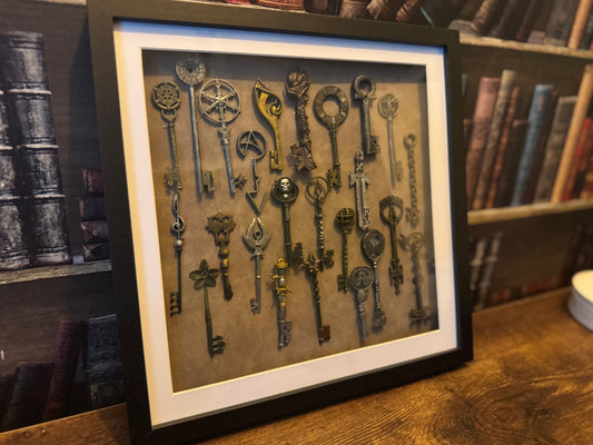 Resin printed Locke and key keys