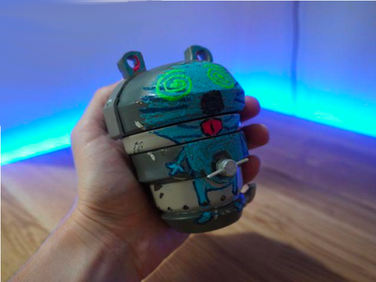 Full-size 3d-Printed  ARCANE Jinx Mouser Grenade-Cosplay or Display.