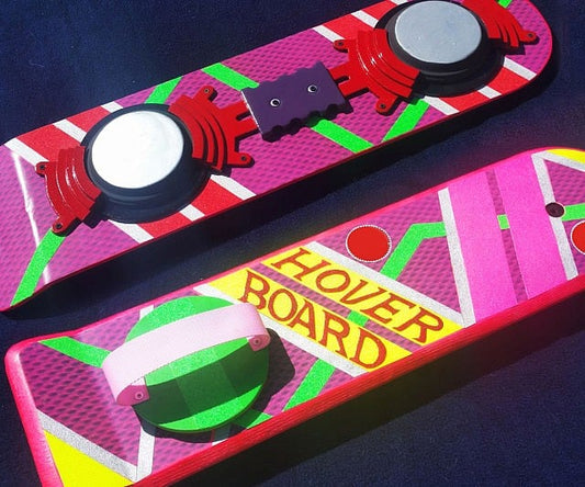 3D Printed Full size Back to the Future Hoverboard prop replica.