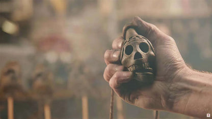 Full-size 3D-Printed (Resin) Ghostbusters: Afterlife Aztec FDEFull-size 3D-Printed (Resin) Ghostbusters: Afterlife Aztec Death Whistle (functional) Prop Replica.