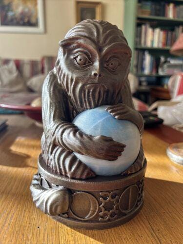 3D Printed - Demiguise Statue Hogwarts Legacy Replica Blue Glow Night Light