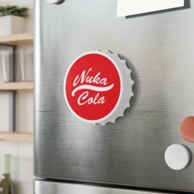 Fallout inspired Nuka Cola Bottle Opener fridge magnet