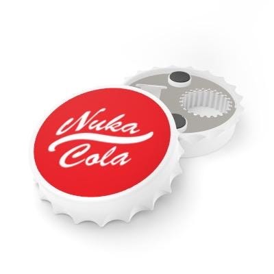 Fallout inspired Nuka Cola Bottle Opener fridge magnet