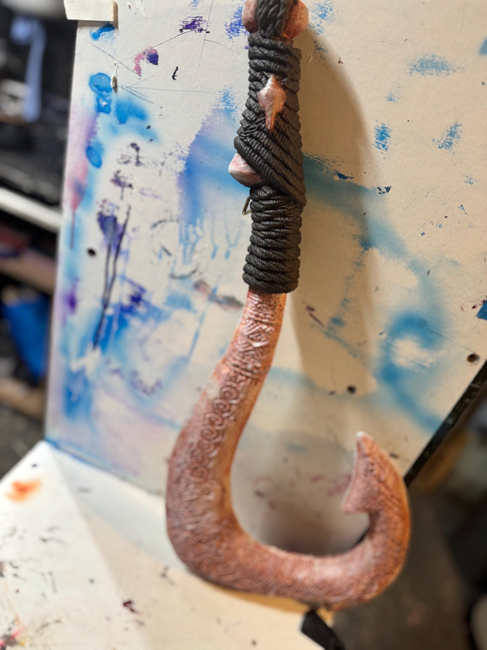 Full-size 3D-Printed Moana - Maui Hook Prop Replica